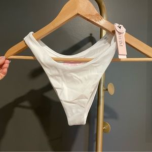 Victoria’s Secret Brazilian swim bottoms, white